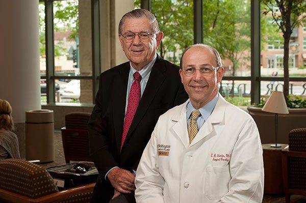 Alvin J. Siteman and Siteman Cancer Center Director Timothy Eberlein, MD